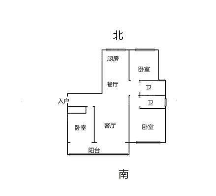 颐和尚城三区3室2厅1卫120㎡