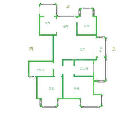荣盛阿尔卡迪亚文景苑3室2厅2卫127㎡
