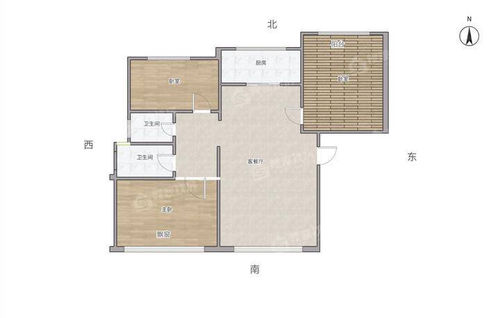 皇家壹里（A区）3室2厅1卫121㎡