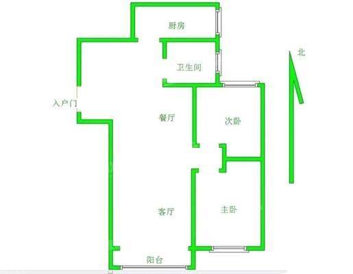 嘉禾一方一期2室2厅1卫98㎡