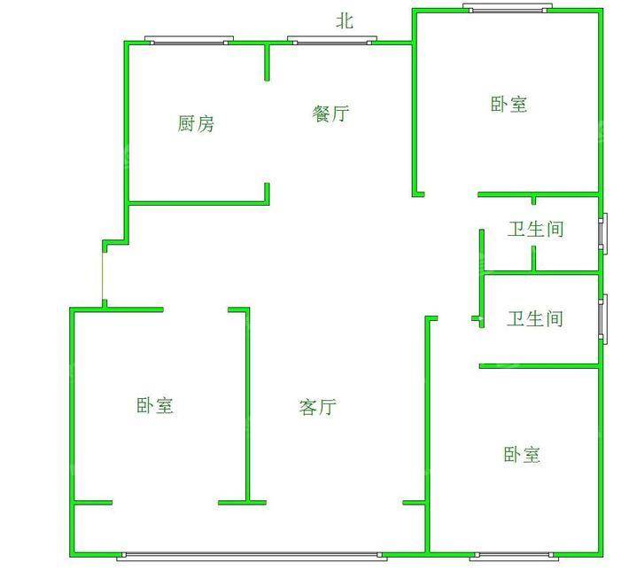 泰合荣盛华府（南区）3室2厅2卫139㎡