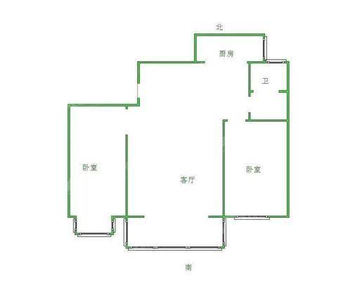 嘉禾一方二期2室2厅1卫96㎡