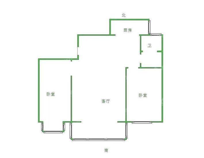 嘉禾一方二期2室2厅1卫96㎡