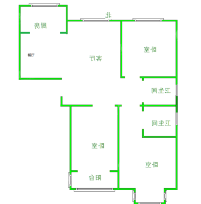 东方世纪城西区3室2厅2卫126㎡