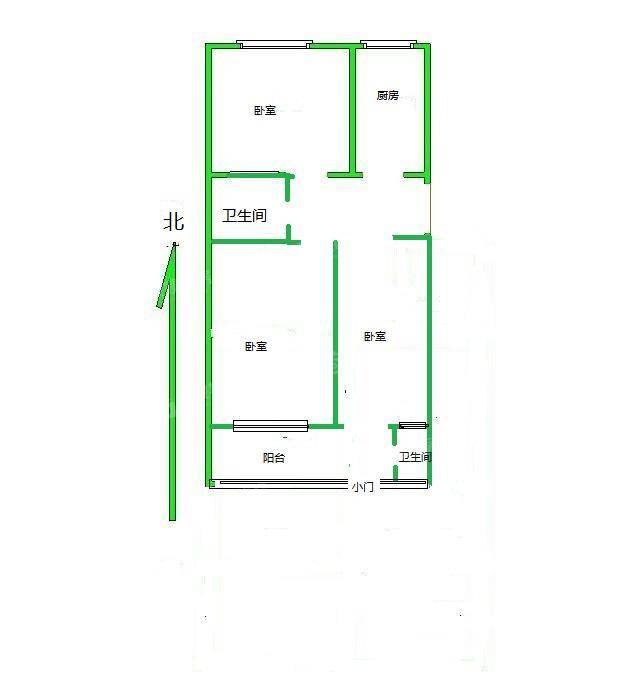 南新村社区3室1厅2卫68㎡