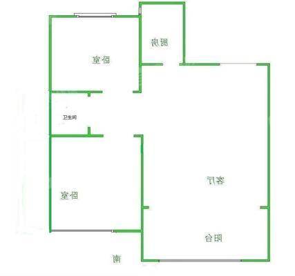 荣盛花语城2室1厅1卫87㎡
