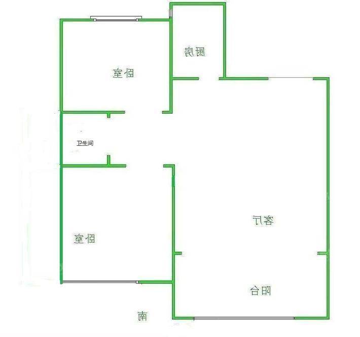 荣盛花语城2室1厅1卫87㎡