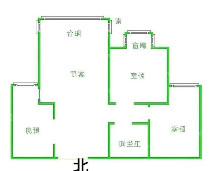 御河新城东区2室2厅1卫85㎡