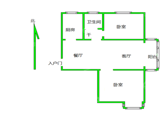 嘉禾一方一期2室1厅1卫85㎡
