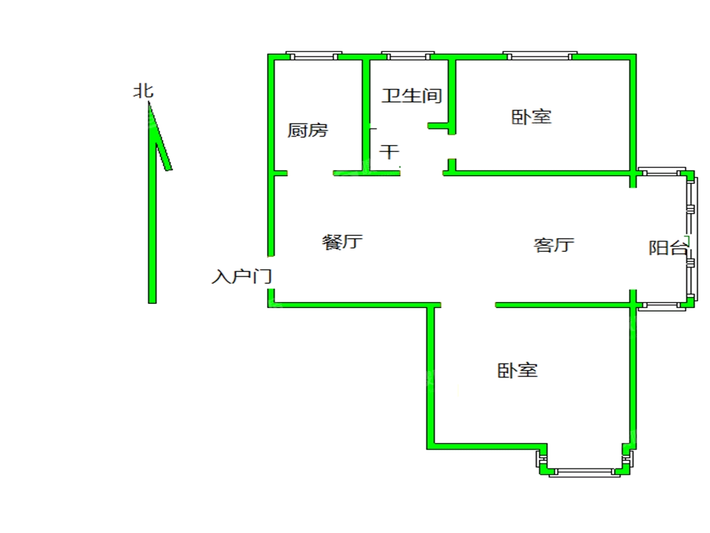 嘉禾一方一期2室1厅1卫85㎡