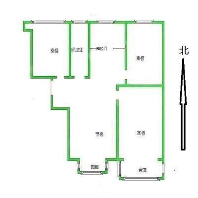凤凰城（B区）3室2厅1卫92㎡