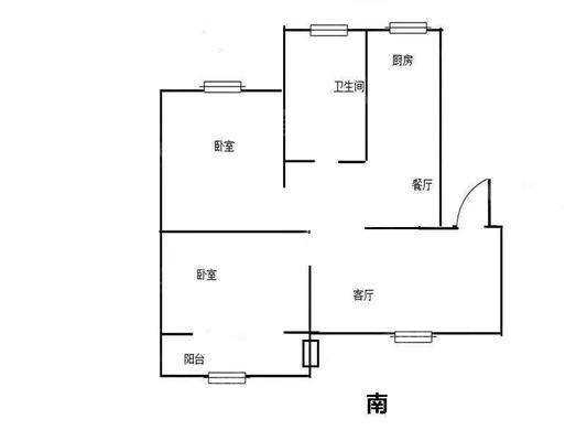 石油二部2室2厅1卫73㎡