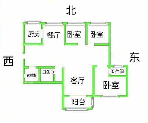 恒大城（拆迁房）3室2厅2卫145㎡