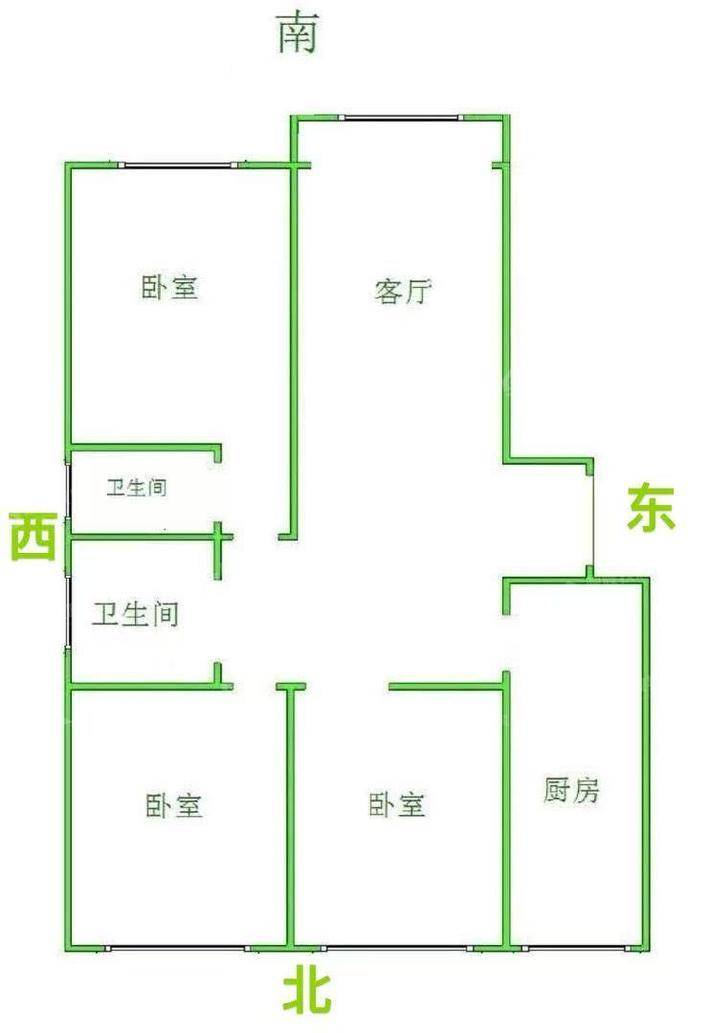 流津时代北区（6）3室2厅2卫120㎡