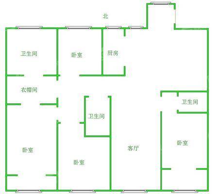 御湖公馆5室2厅2卫227㎡