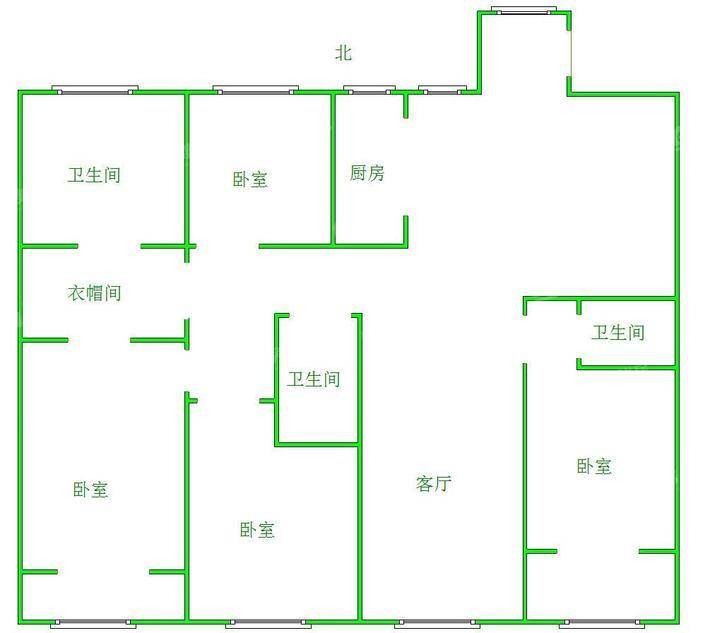御湖公馆5室2厅2卫227㎡