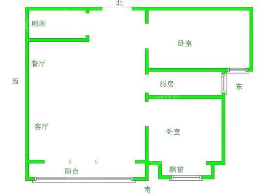 三里家园2室1厅1卫90㎡