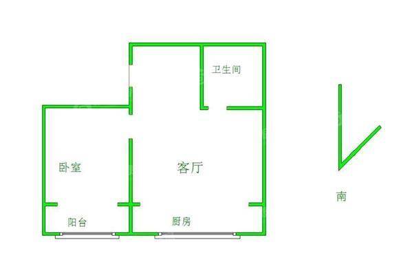 宏宇城（A区）1室1厅1卫54㎡