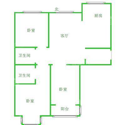 东方世纪城西区3室2厅2卫126㎡