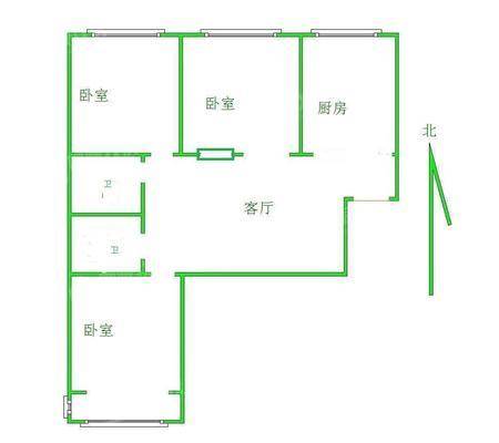 百合世嘉3室1厅1卫104㎡