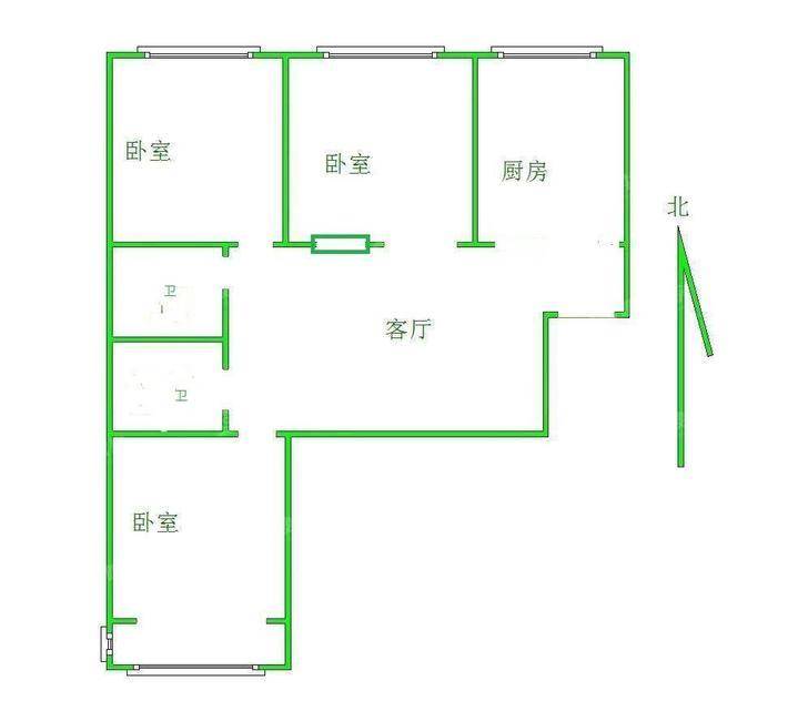 百合世嘉3室1厅1卫104㎡
