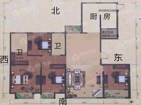 天成郡府西区4室2厅2卫194㎡