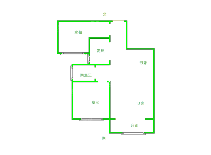 禧福荷堂C区2室2厅1卫89㎡