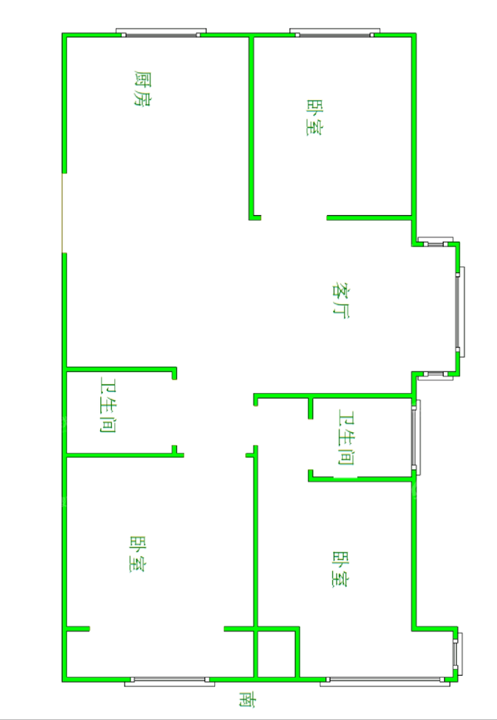 信友城市之光3室2厅2卫132㎡