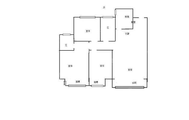 保利花园3室2厅1卫120㎡