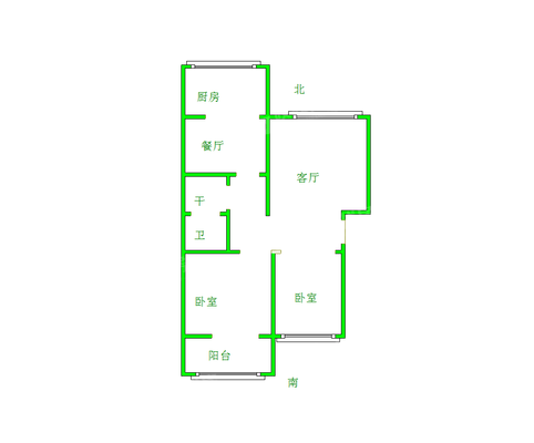 欣园小区2室2厅1卫96㎡