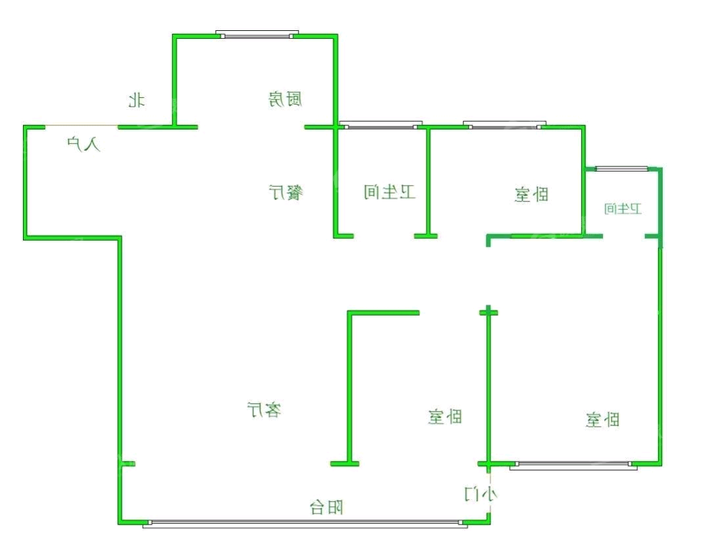吾悦华府3室2厅2卫123㎡