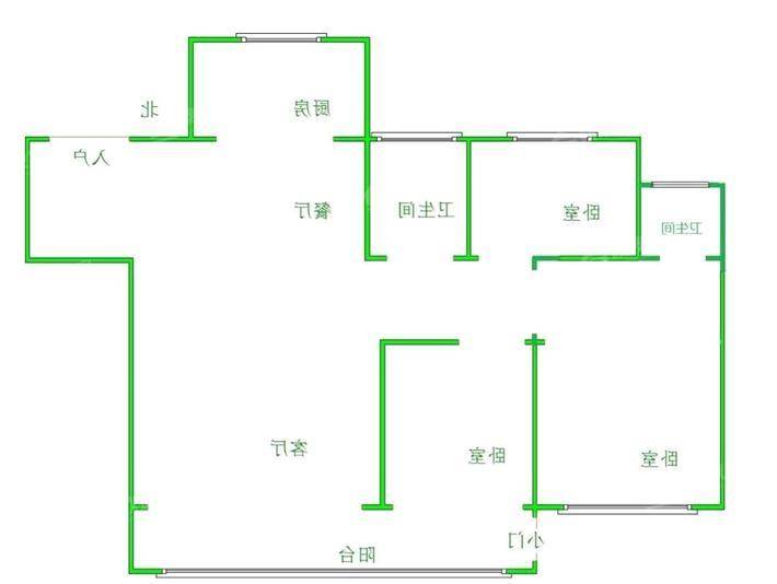 吾悦华府3室2厅2卫123㎡