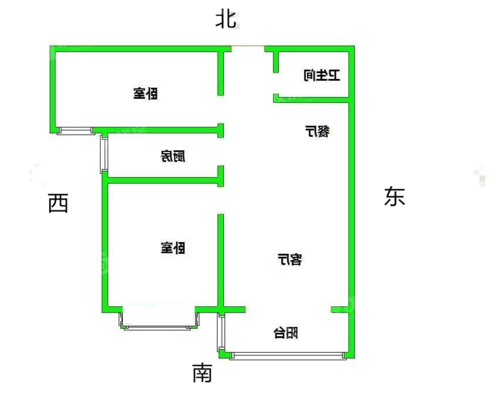 三里家园2室2厅1卫79㎡