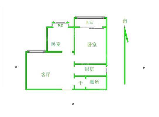 御宇国际二期（雅瑞苑）2室2厅1卫85㎡