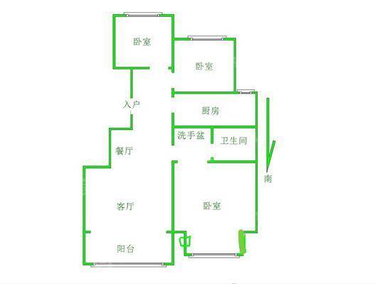 天成名著一期3室2厅1卫98㎡