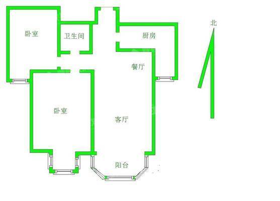 泰和世家（南区）2室2厅1卫83㎡