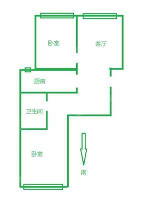 万润绿景园2室2厅1卫94㎡