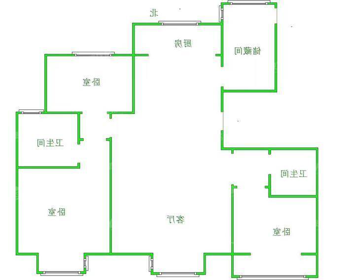 天成明月洲东区3室4厅2卫139㎡