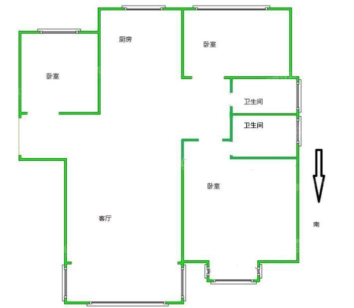 凤凰城（B区）3室2厅2卫119㎡