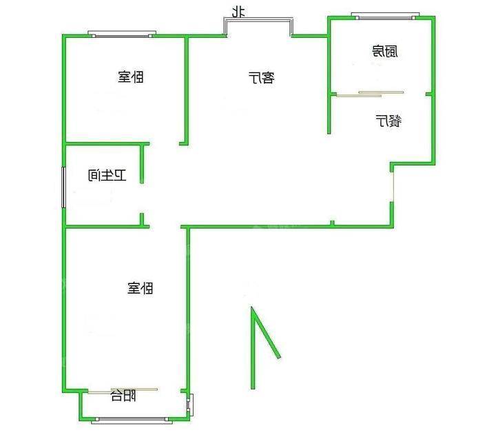 颐和文园西院2室2厅1卫105㎡