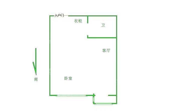 金鼎领域1室1厅1卫50㎡