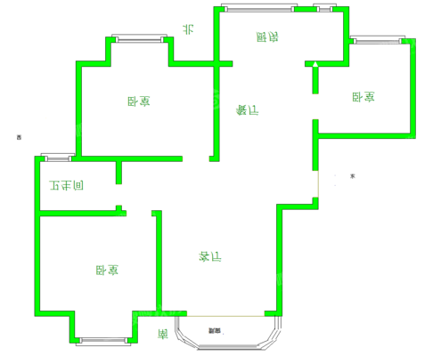 泰和世家（南区）3室2厅1卫85㎡