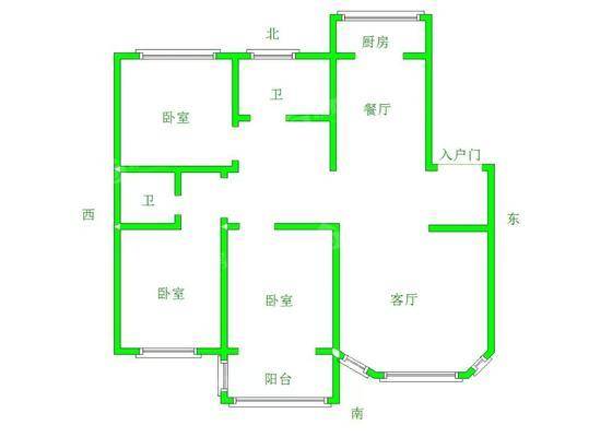 维康家园3室2厅2卫144㎡