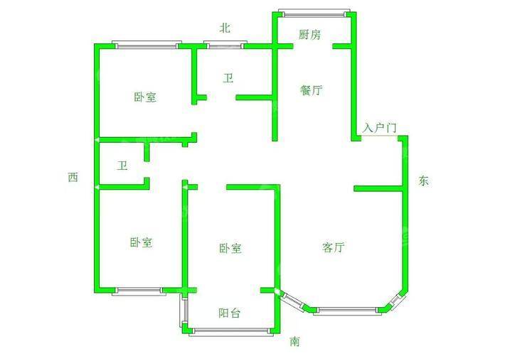 维康家园3室2厅2卫144㎡