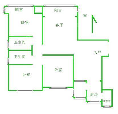 恒大城（商品房）3室2厅2卫147㎡