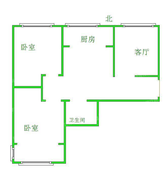 世纪家园2室1厅1卫87㎡