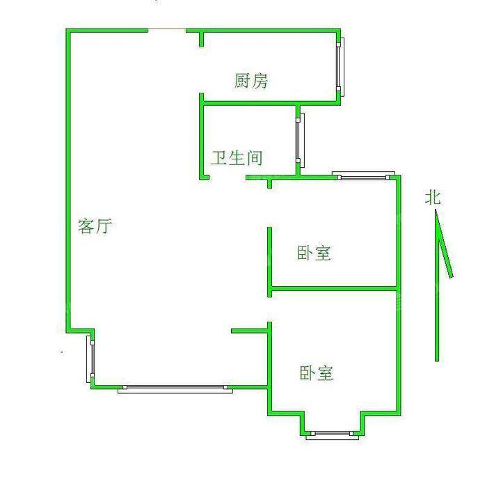 泰享嘉府二期2室1厅1卫79㎡