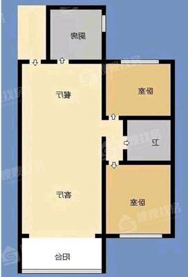 流津时代北区（6）2室2厅1卫87㎡