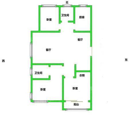 天成郡府东区3室2厅2卫122㎡