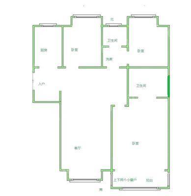 荣盛香堤荣府3室2厅1卫113㎡